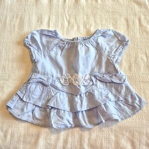 Gymboree girls size 12-18 months Petit Four Line lined top 3 tiered ruffles VGUC